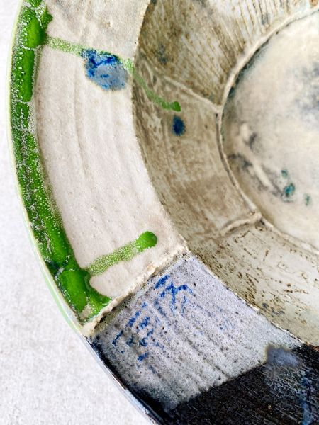 Stor skulpturell bolle