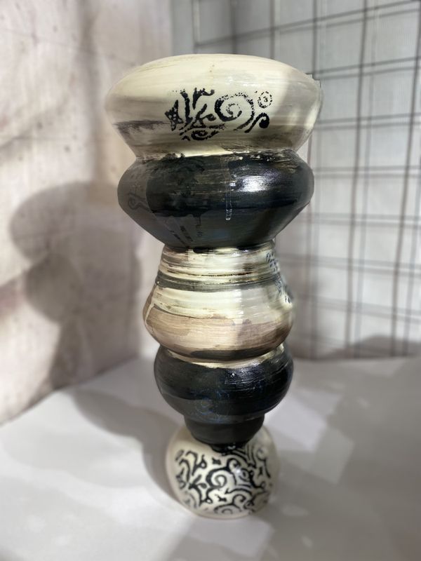Høy vase 
